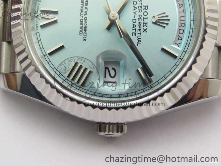 Day Tiffany Bp Maker on Best Dial Blue Roman 1:1 Bracelet 40 SS Edition SS A2836 Date 0408